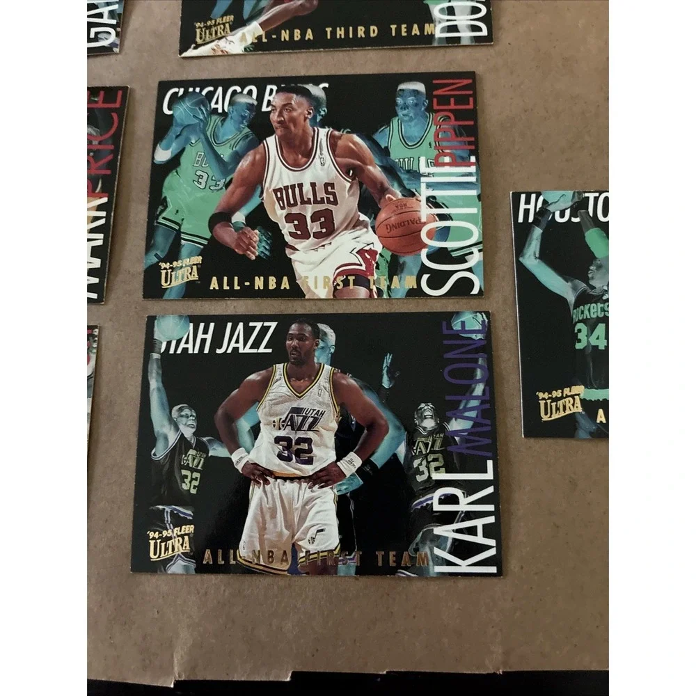 1994-95 Fleer Ultra Basketball All NBA Team Lot of 9 Wilkins Malone‎ Pippen